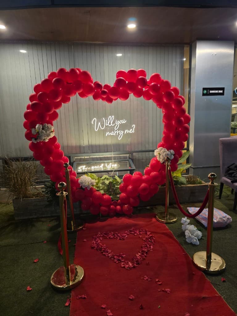Proposal setup by Marit Events